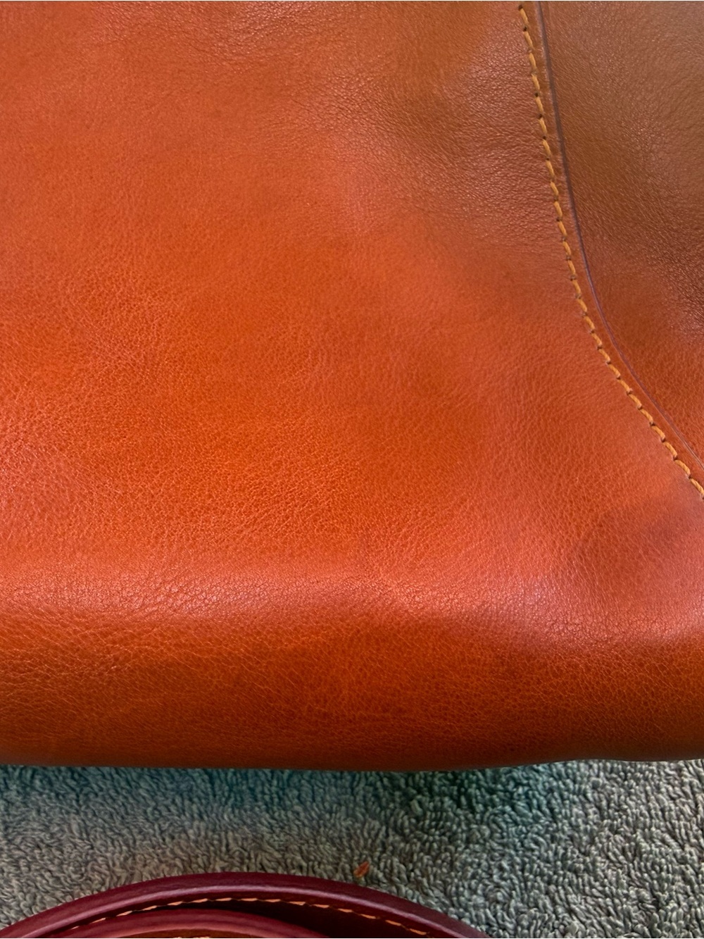 Dooney & Bourke Brown Leather Satchel with Gold Hardware - Picture 5 of 12